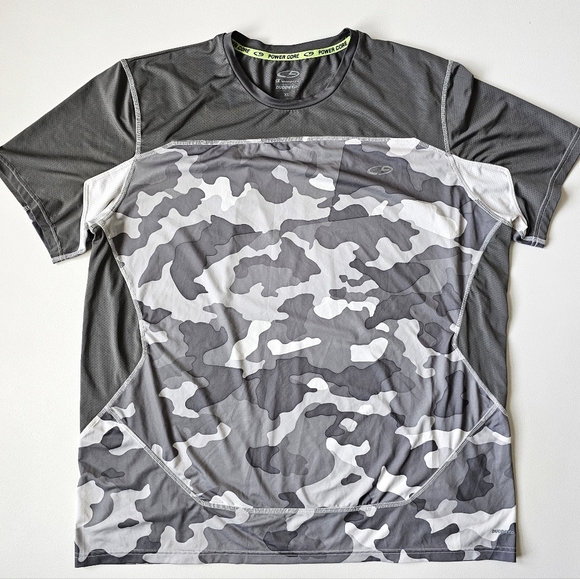 Champion Power Core DuoDry+ Men’s XL Gray Camo Performance Athletic Shirt - Picture 9 of 10